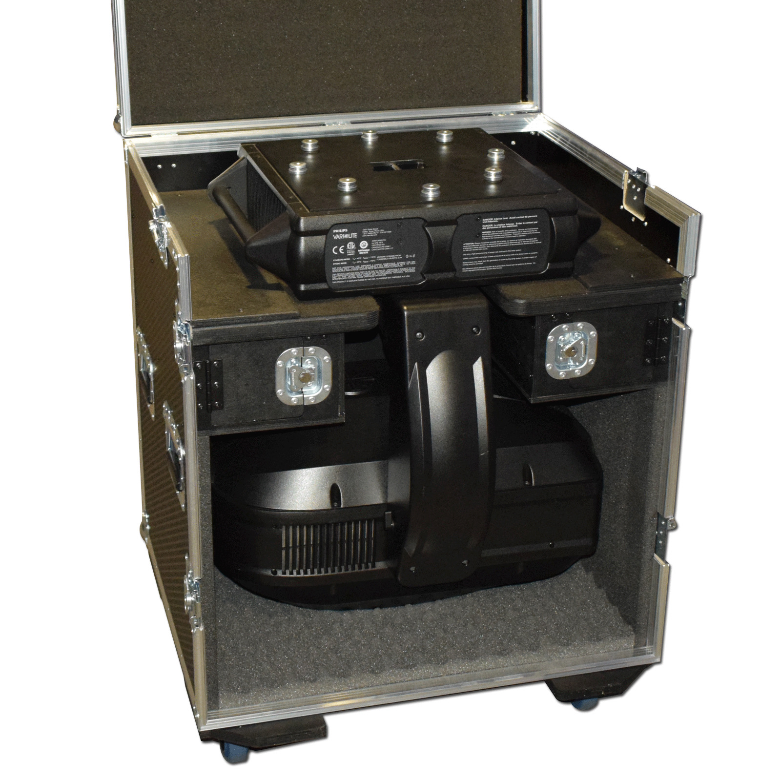 Single Removable Front Moving Head Flightcase 